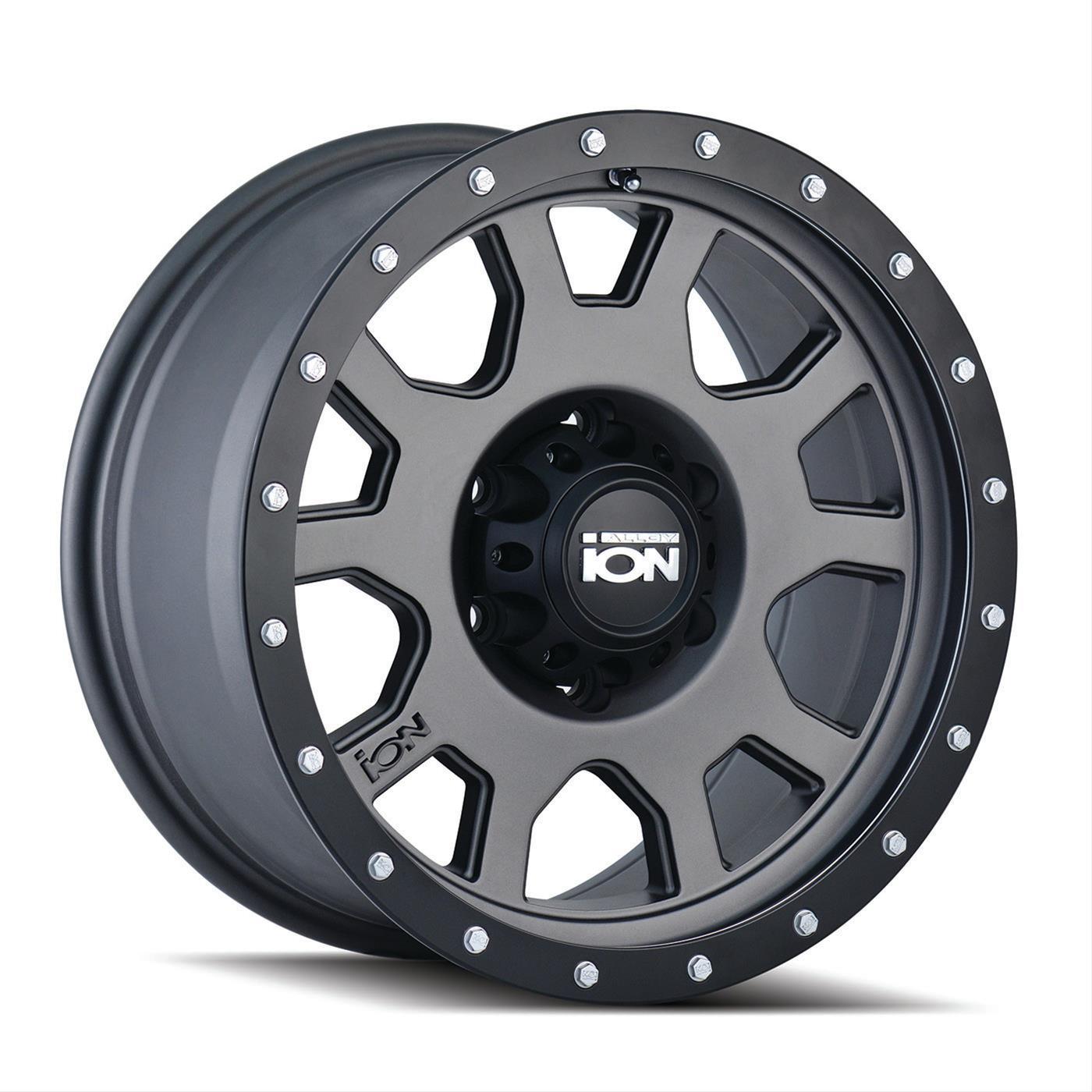 ION Wheels Type 135 18x9 / 5x150 BP / 18mm Offset / 110mm Hub Matte Gunmetal/Black Beadlock Wheel - 135-8950MG18