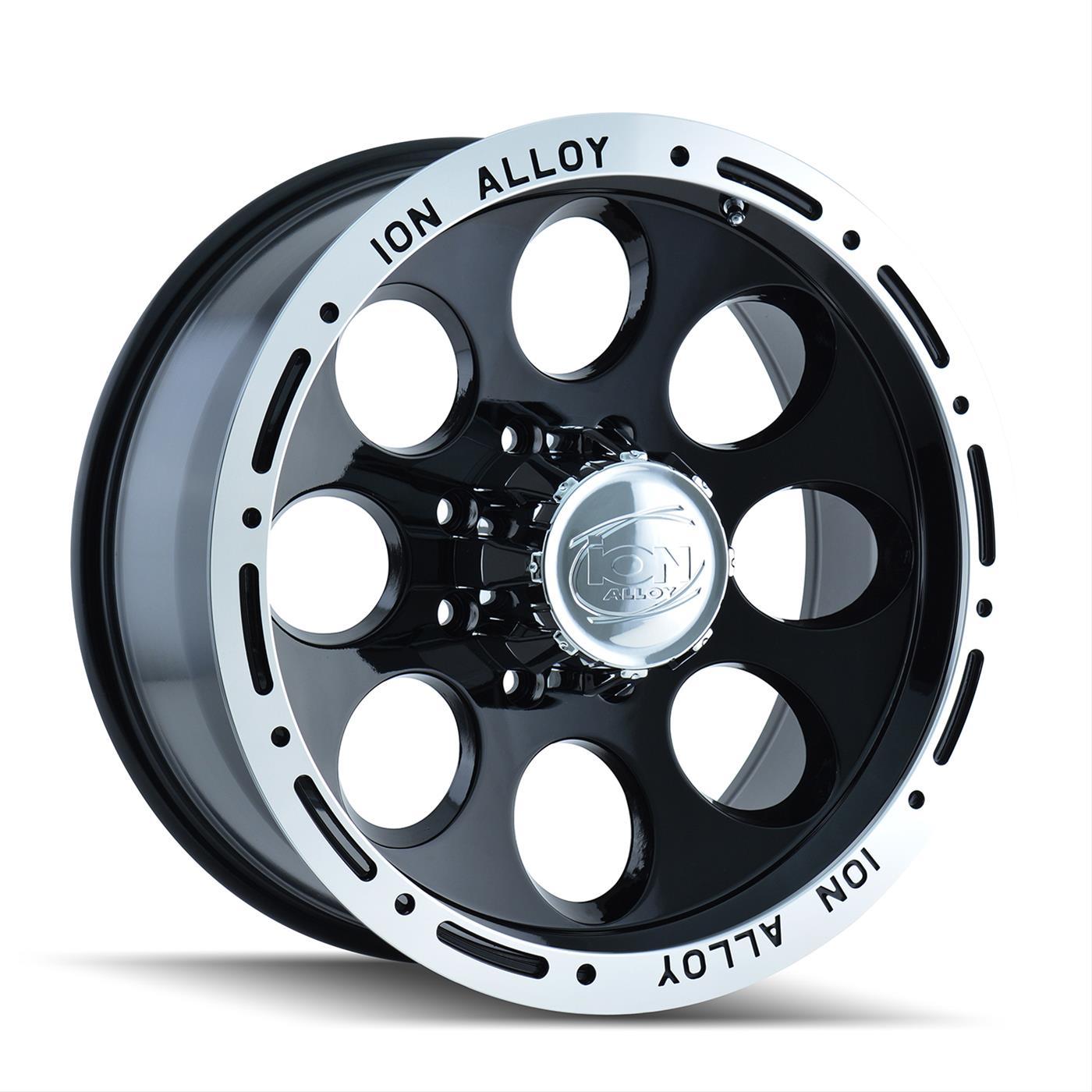 ION Wheels Type 174 15x8 / 6x114.3 BP / -27mm Offset / 83.82mm Hub Black/Machined Wheel - 174-5886B
