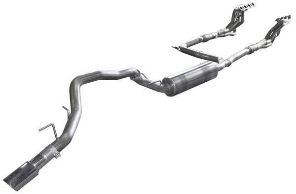 American Racing Headers IQX56-12134300FSNC 1-3/4" x 3" Headers Y-Pipe Off-Road Race Only with Muffler and Tips - Full System (2012-2018 Infiniti QX56 / QX80 / Y62 Nissan Patrol)