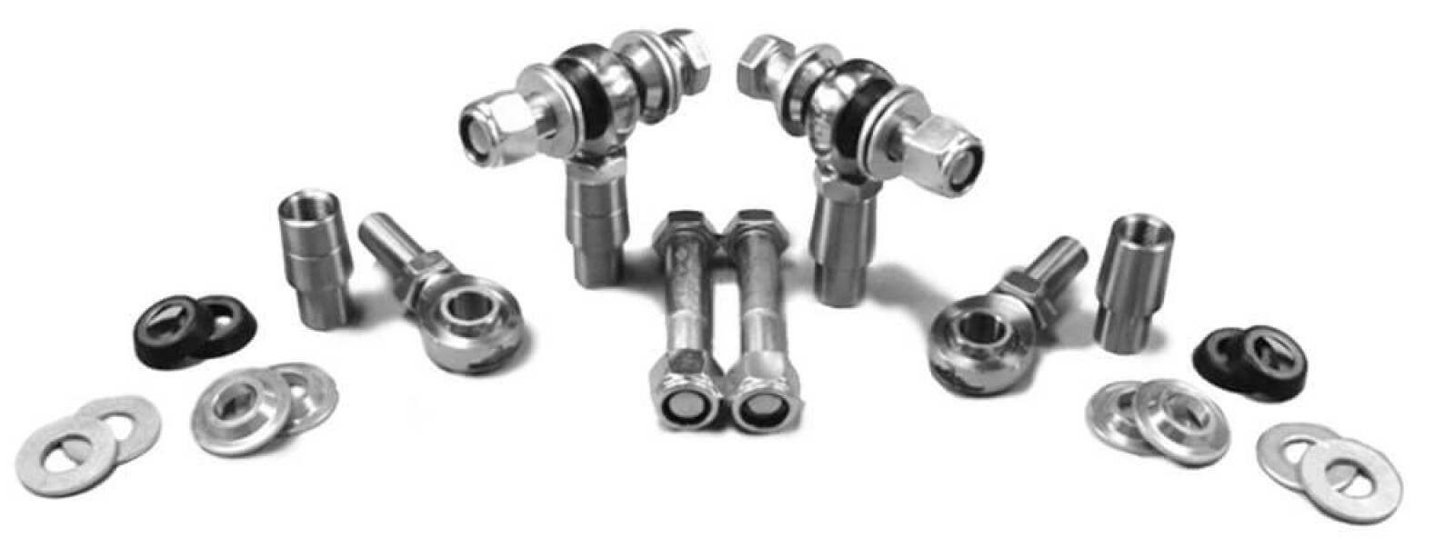 Steinjager Heims, Nuts, Bungs, Spacers and Seals Rod End Kits 5/8-18 RH and LH Steel Housing, PTFE Race Fits 1.000 x 0.095 Tubing 4 Rod Ends - J0009711