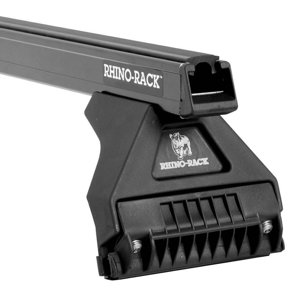 Rhino-Rack 85-91 Mitsubishi Diamante 4 Door Sedan Heavy Duty RL110 2 Bar Roof Rack - Black - JA0499