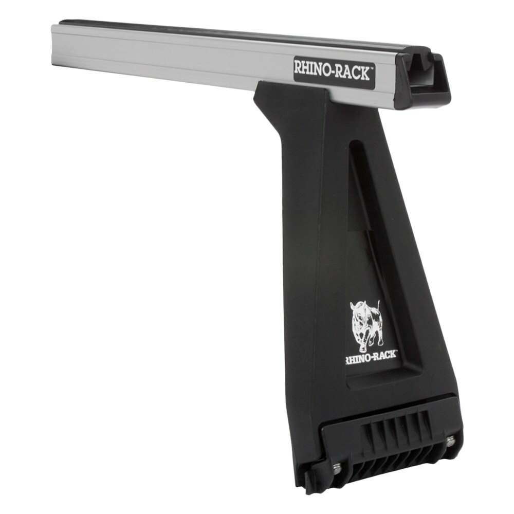 Rhino-Rack 84-91 Mitsubishi Montero 4 Door SUV Heavy Duty RL280 2 Bar Roof Rack - Silver - JA0726