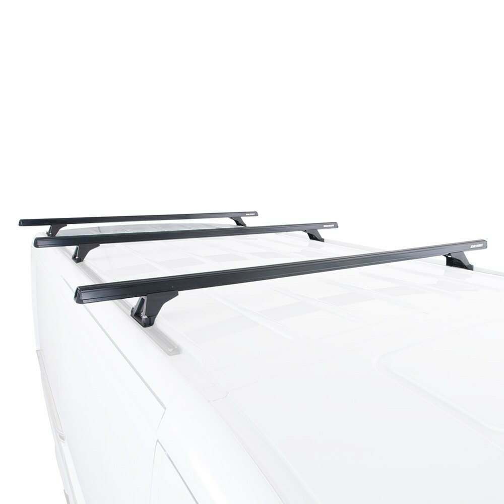 Rhino-Rack 07-09 Dodge Sprinter 2 Door Van Heavy Duty RLTF 3 Bar Roof Rack - Black - JA0979