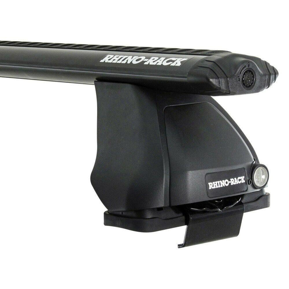 Rhino-Rack 09-14 Honda Fit 5 Door Hatch Vortex 2500 2 Bar Roof Rack - Black - JA2185