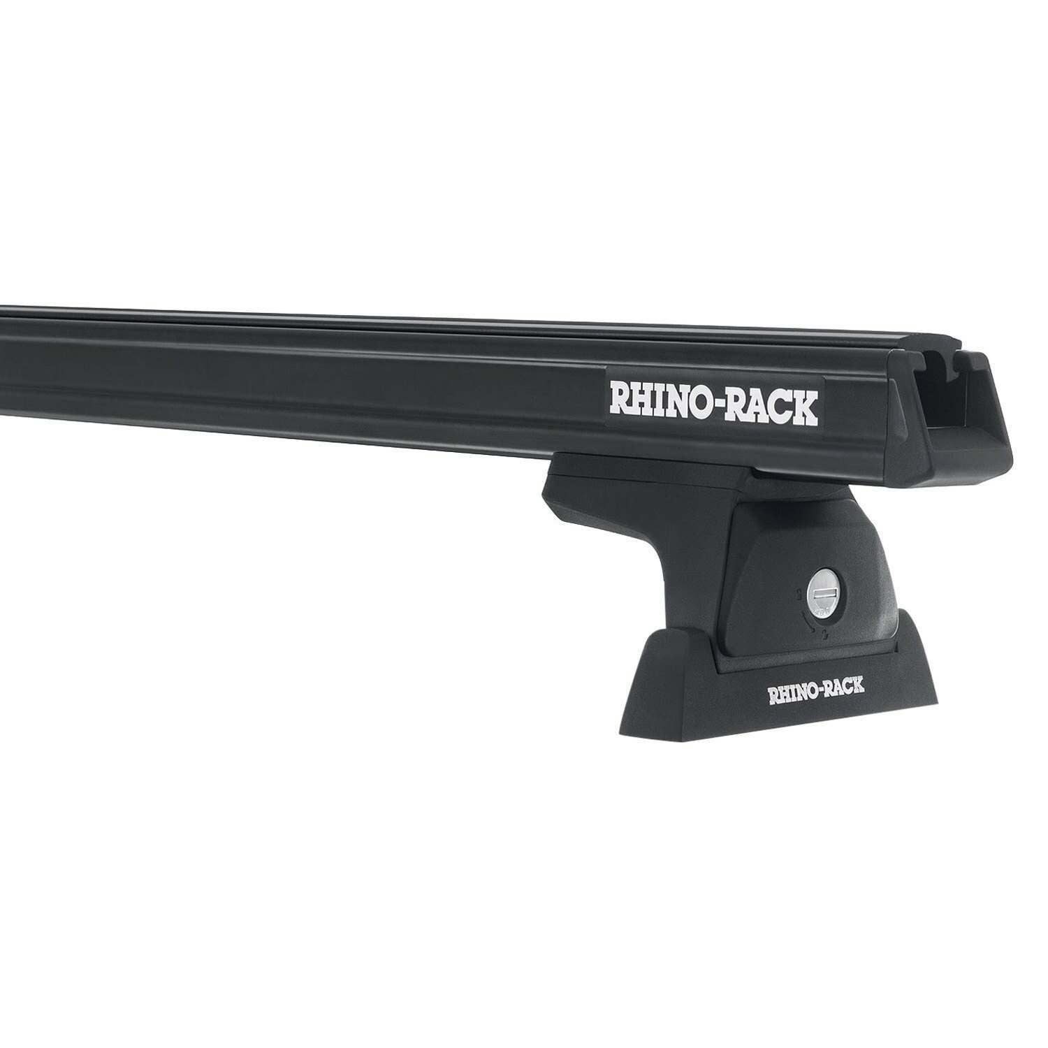 Rhino-Rack 07-18 Jeep Wrangler 4 Door SUV Heavy Duty RLT600 3 Bar Backbone Roof Rack - Black - JA6392