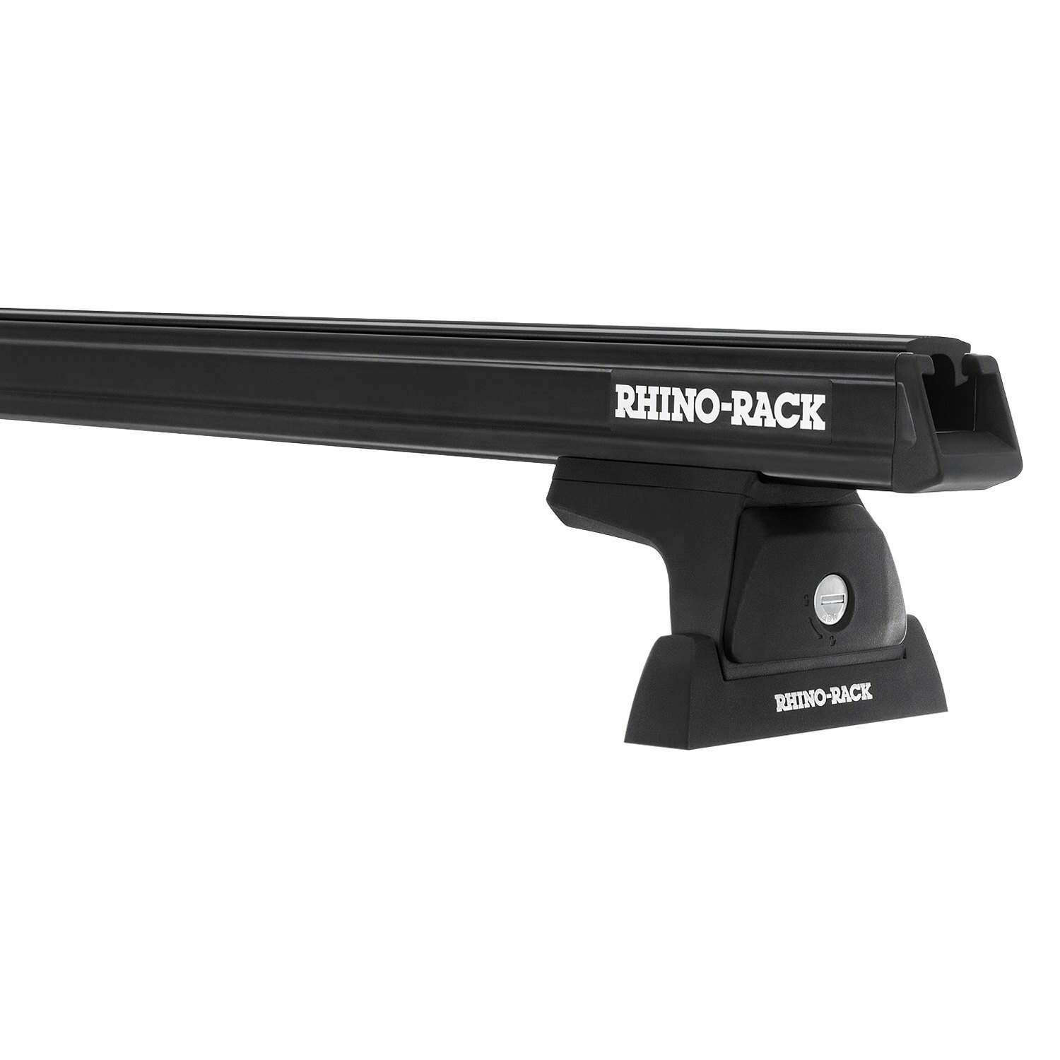 Rhino-Rack 15-21 Chevrolet Colorado 4 Door Heavy Duty RLT600 Ditch Mount 2 Bar Roof Rack - Black - JA8416