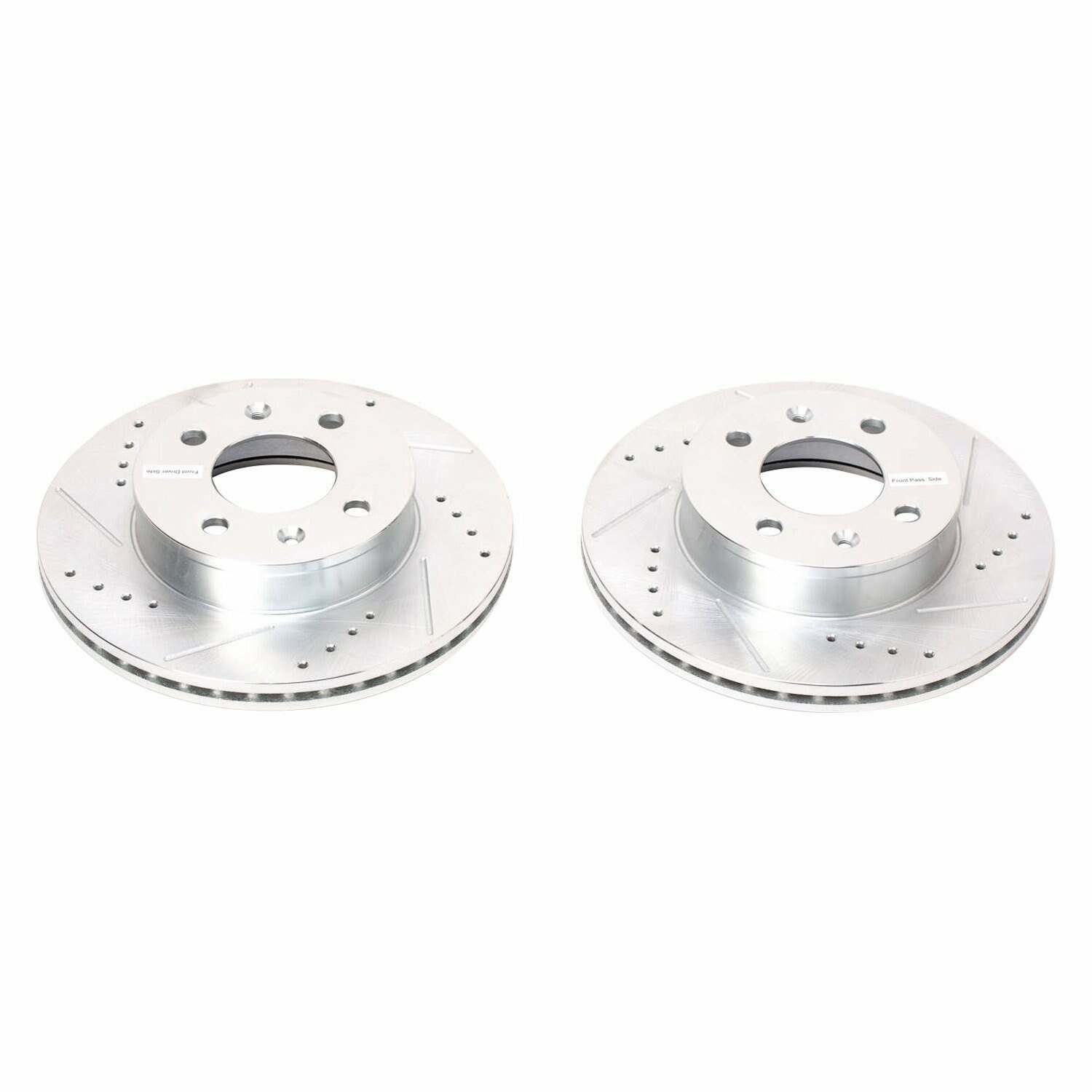 Power Stop 03-05 Hyundai Accent Front Evolution Drilled & Slotted Rotors - Pair - JBR1160XPR