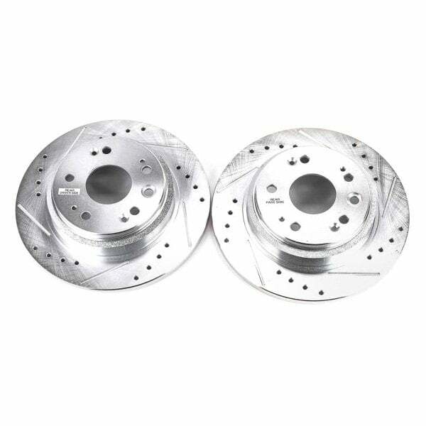 Power Stop 02-04 Acura RL Rear Evolution Drilled & Slotted Rotors - Pair - JBR1331XPR