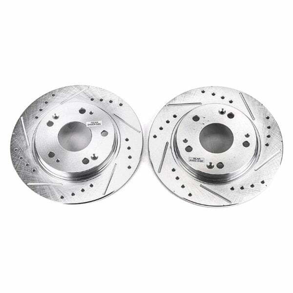 Power Stop 11-15 Honda CR-Z Rear Evolution Drilled & Slotted Rotors - Pair - JBR1385XPR