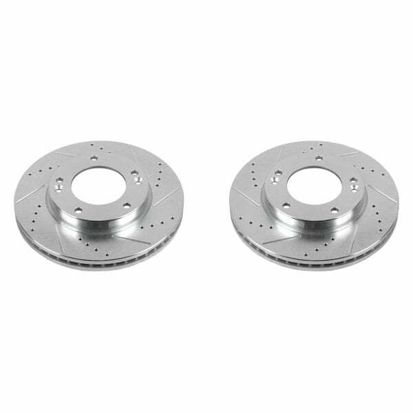Power Stop 07-09 Kia Sorento Front Evolution Drilled & Slotted Rotors - Pair - JBR1518XPR