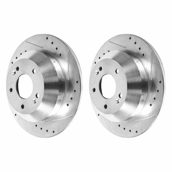 Power Stop 10-18 Hyundai Santa Fe Rear Evolution Drilled & Slotted Rotors - Pair - JBR1532XPR