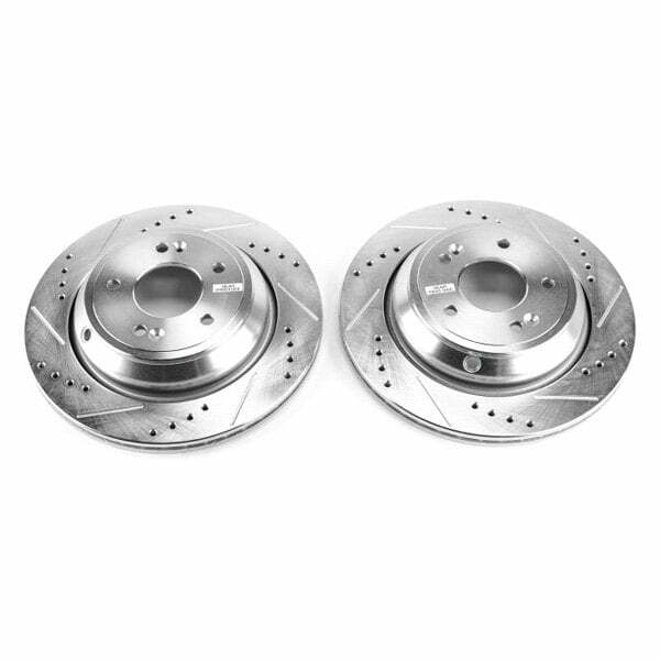 Power Stop 11-16 Hyundai Equus Rear Evolution Drilled & Slotted Rotors - Pair - JBR1534XPR