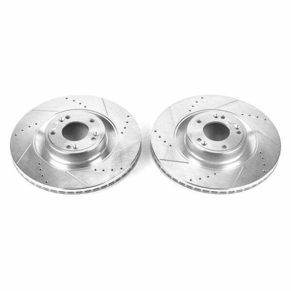 Power Stop 2011 Hyundai Equus Front Evolution Drilled & Slotted Rotors - Pair - JBR1535XPR