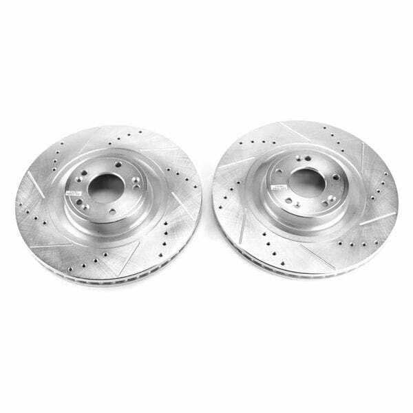 Power Stop 12-16 Hyundai Equus Front Evolution Drilled & Slotted Rotors - Pair - JBR1537XPR