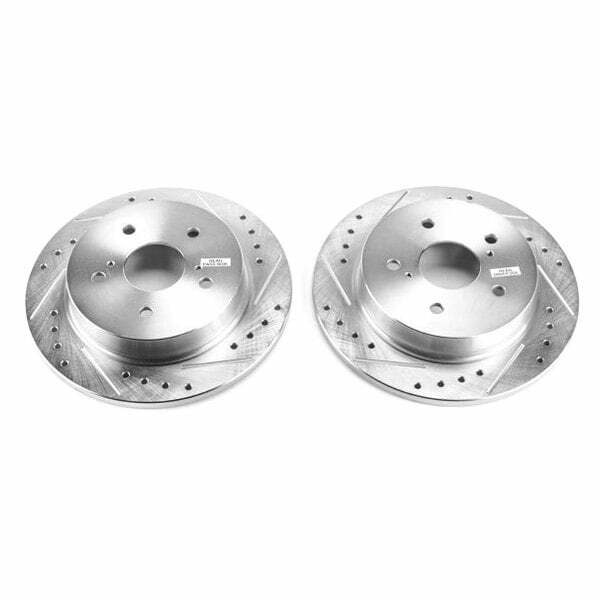 Power Stop 10-13 Suzuki Kizashi Rear Evolution Drilled & Slotted Rotors - Pair - JBR1544XPR