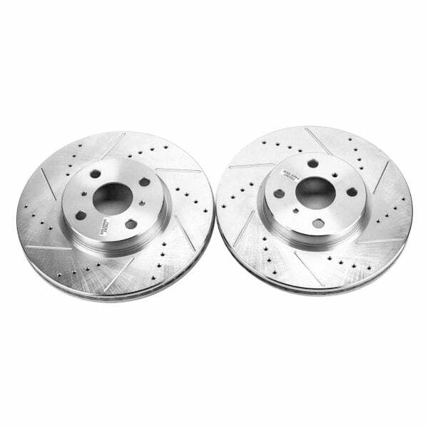 Power Stop 12-18 Toyota Yaris Front Evolution Drilled & Slotted Rotors - Pair - JBR1546XPR