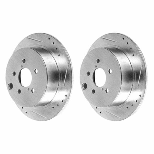 Power Stop 16-19 Subaru Crosstrek Rear Evolution Drilled & Slotted Rotors - Pair - JBR1548XPR