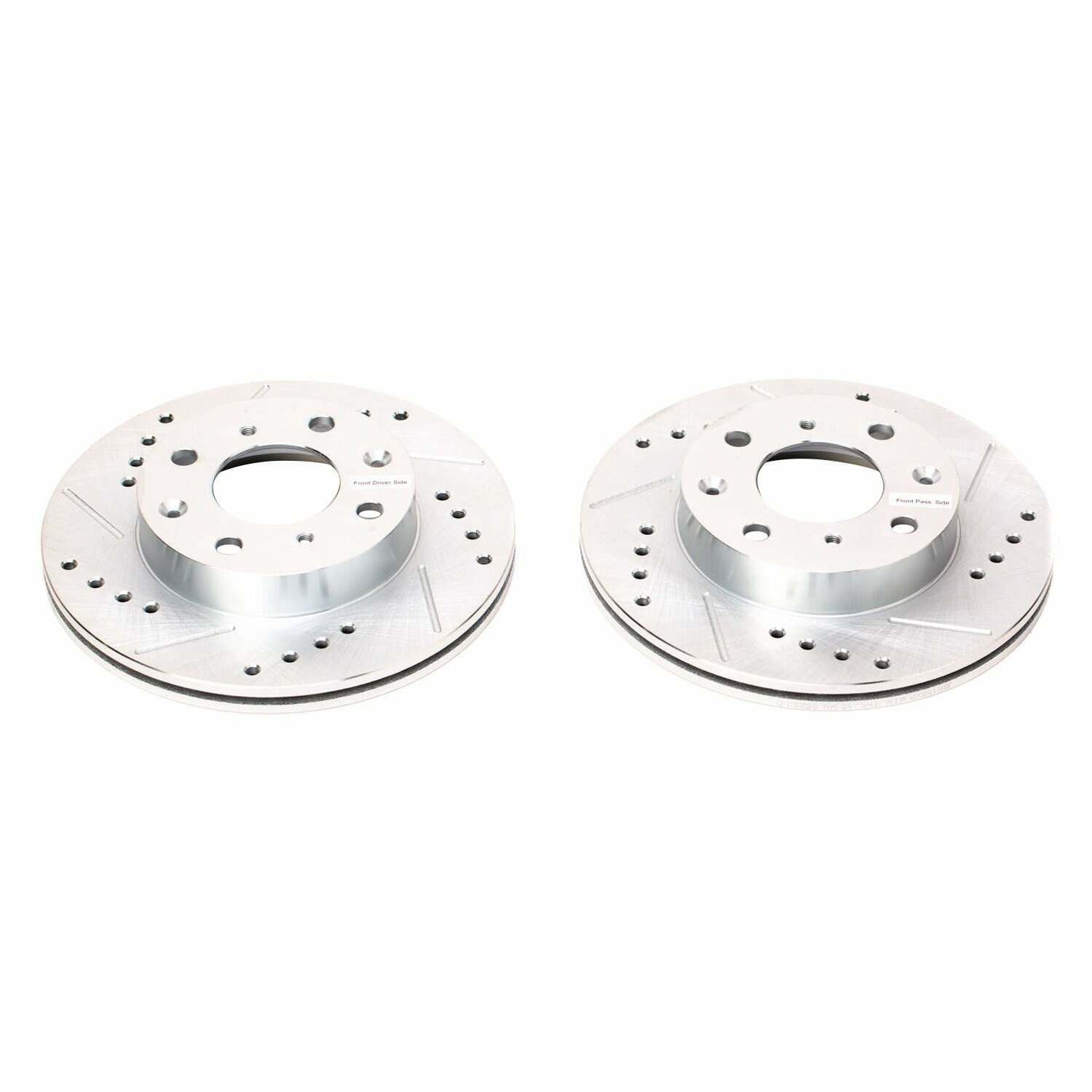 Power Stop 88-91 Honda CRX Front Evolution Drilled & Slotted Rotors - Pair - JBR155XPR