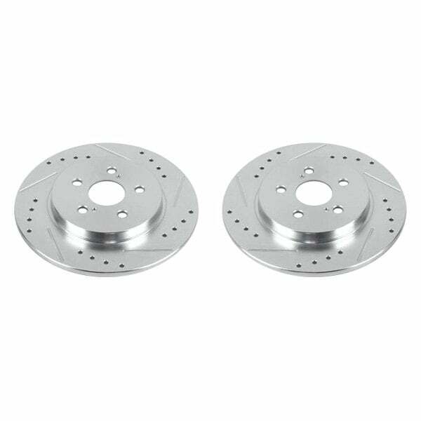 Power Stop 11-17 Lexus CT200h Rear Evolution Drilled & Slotted Rotors - Pair - JBR1560XPR