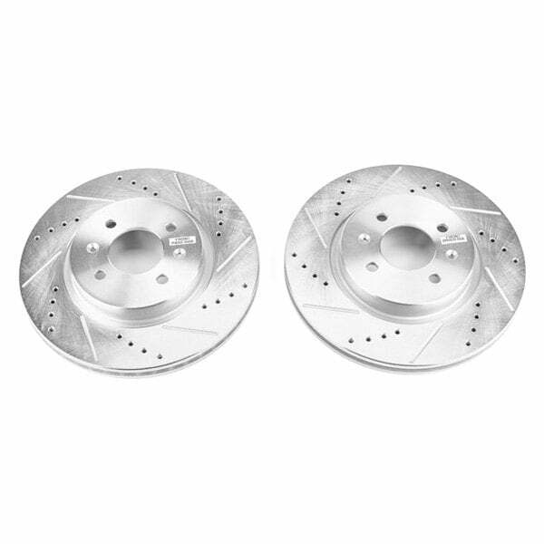 Power Stop 2018 Hyundai Accent Front Evolution Drilled & Slotted Rotors - Pair - JBR1562XPR