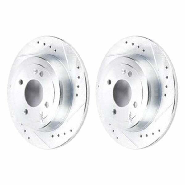 Power Stop 12-19 Hyundai Accent Rear Evolution Drilled & Slotted Rotors - Pair - JBR1565XPR