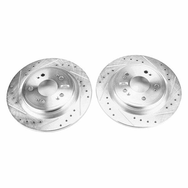 Power Stop 14-19 Acura RLX Rear Evolution Drilled & Slotted Rotors - Pair - JBR1586XPR