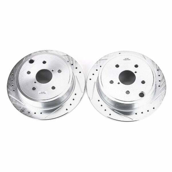 Power Stop 15-19 Subaru WRX Rear Evolution Drilled & Slotted Rotors - Pair - JBR1701XPR