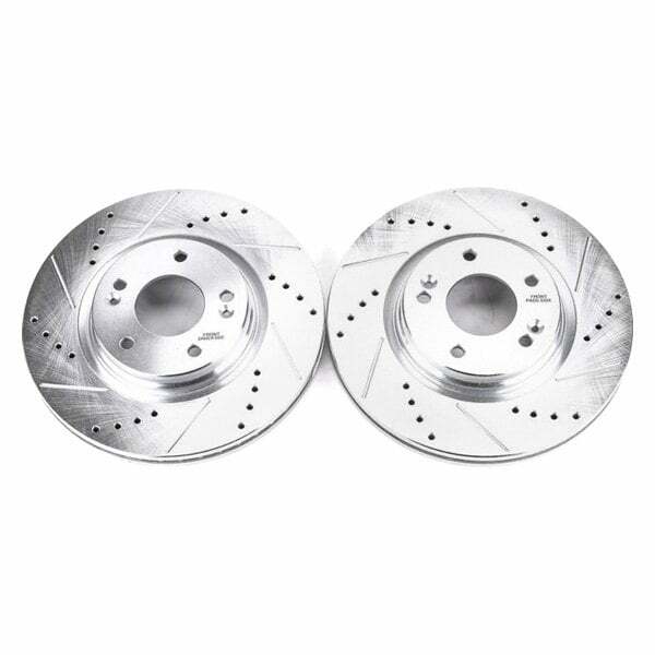 Power Stop 17-19 Hyundai Elantra Front Evolution Drilled & Slotted Rotors - Pair - JBR1710XPR