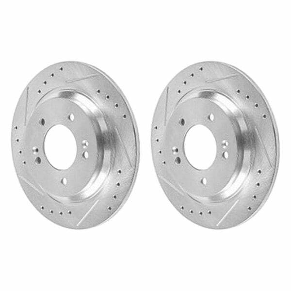 Power Stop 2017 Hyundai Azera Rear Evolution Drilled & Slotted Rotors - Pair - JBR1712XPR