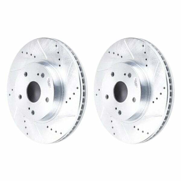 Power Stop 15-18 Subaru Legacy Front Evolution Drilled & Slotted Rotors - Pair - JBR1717XPR