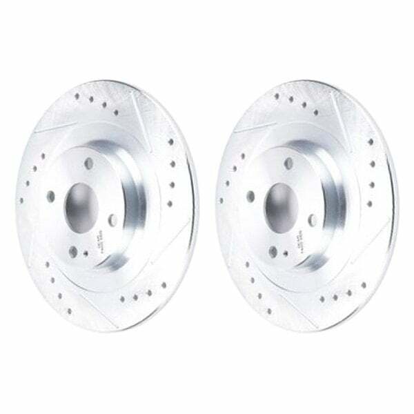 Power Stop 17-19 Fiat 124 Spider Rear Evolution Drilled & Slotted Rotors - Pair - JBR1726XPR