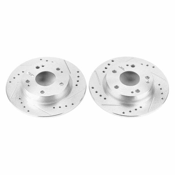 Power Stop 16-19 Honda Civic Rear Evolution Drilled & Slotted Rotors - Pair - JBR1728XPR
