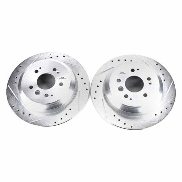 Power Stop 16-19 Honda Pilot Rear Evolution Drilled & Slotted Rotors - Pair - JBR1729XPR