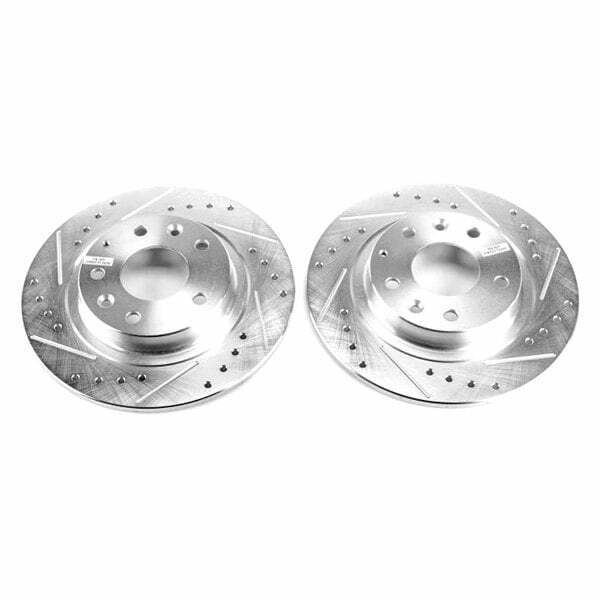Power Stop 16-18 Mazda CX-3 Rear Evolution Drilled & Slotted Rotors - Pair - JBR1740XPR