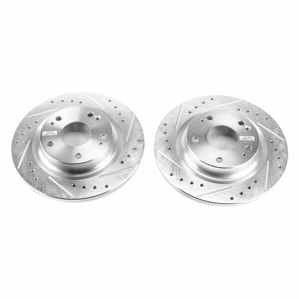 Power Stop 17-18 Honda Civic Si Rear Evolution Drilled & Slotted Rotors - Pair - JBR1747XPR
