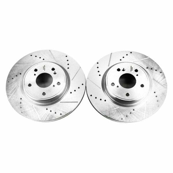 Power Stop 2018 Honda Accord Front Evolution Drilled & Slotted Rotors - Pair - JBR1750XPR