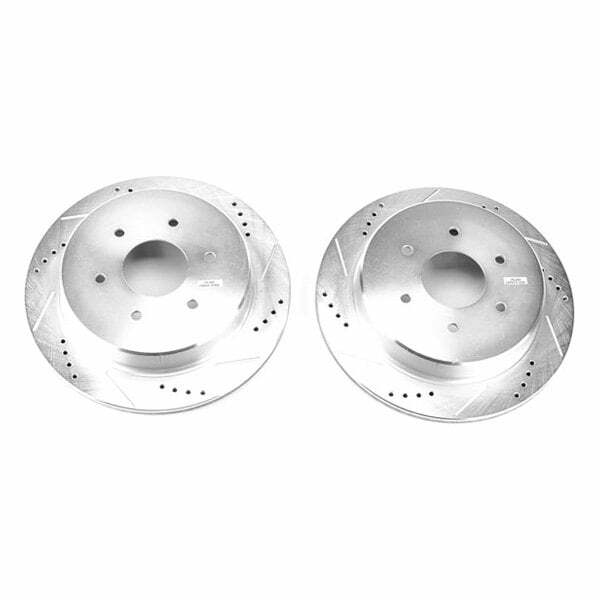 Power Stop 17-18 Nissan Titan Rear Evolution Drilled & Slotted Rotors - Pair - JBR1753XPR