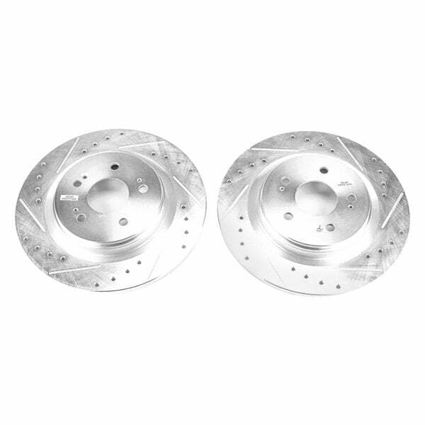 Power Stop 18-19 Honda Odyssey Rear Evolution Drilled & Slotted Rotors - Pair - JBR1756XPR