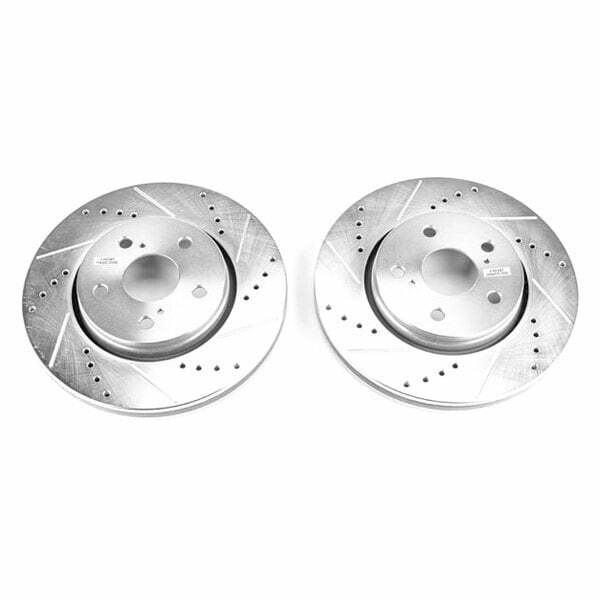 Power Stop 18-19 Toyota C-HR Front Evolution Drilled & Slotted Rotors - Pair - JBR1757XPR