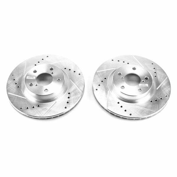 Power Stop 17-19 Subaru Impreza Front Evolution Drilled & Slotted Rotors - Pair - JBR1758XPR