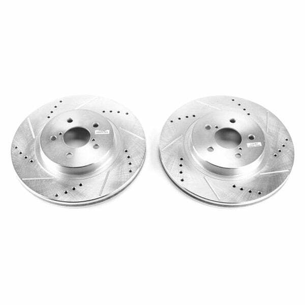 Power Stop 2019 Subaru Crosstrek Front Evolution Drilled & Slotted Rotors - Pair - JBR1759XPR