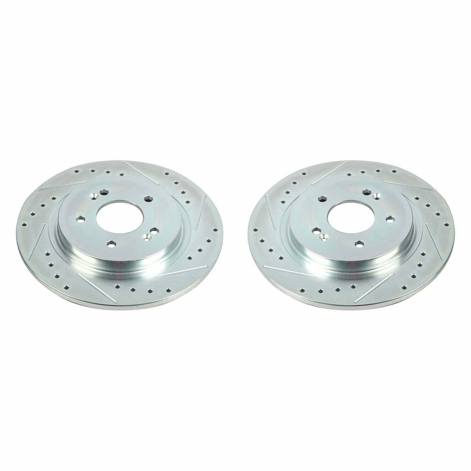 Power Stop 19-20 Hyundai Santa Fe Rear Evolution Drilled & Slotted Rotors - Pair - JBR1778XPR