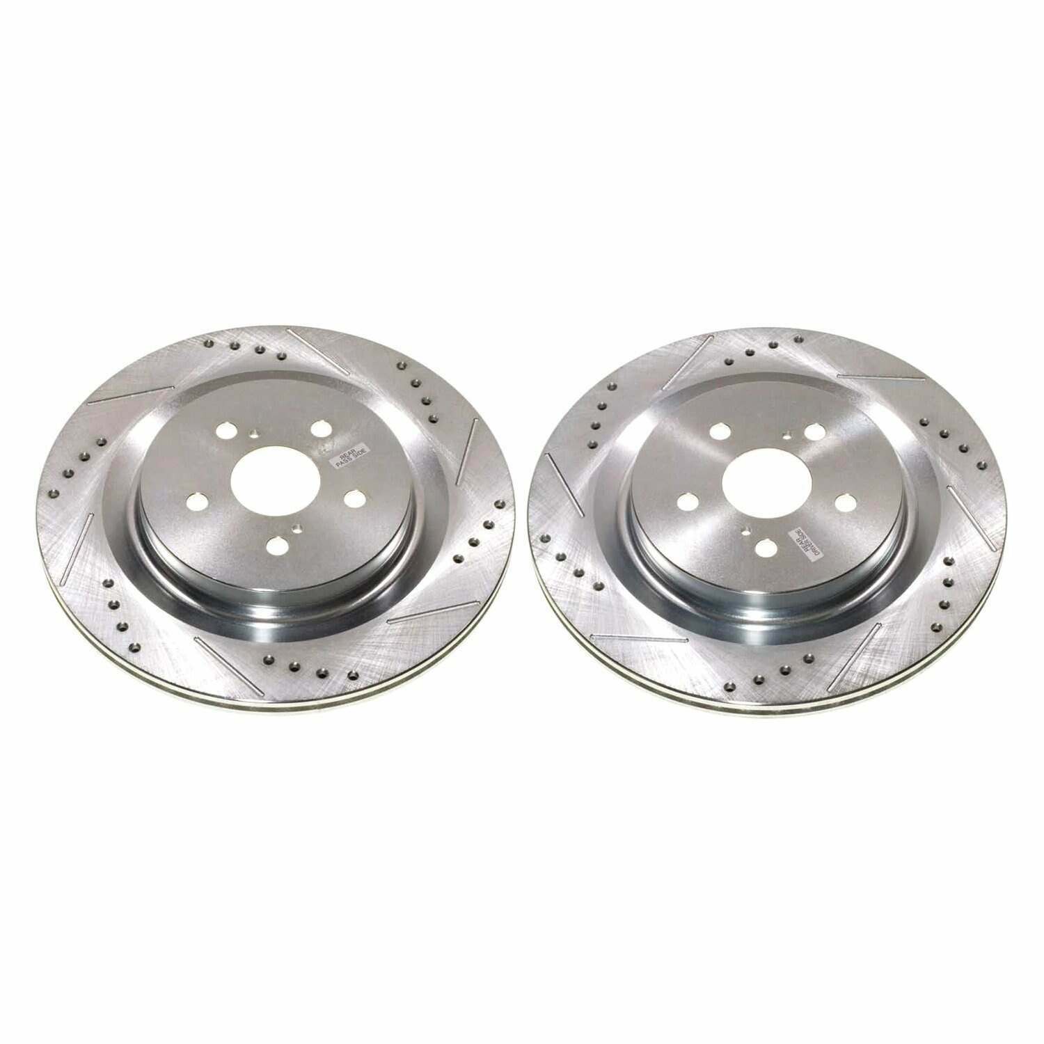 Power Stop 20-23 Toyota Highlander Rear Drilled & Slotted Rotor (Pair) - JBR1910XPR