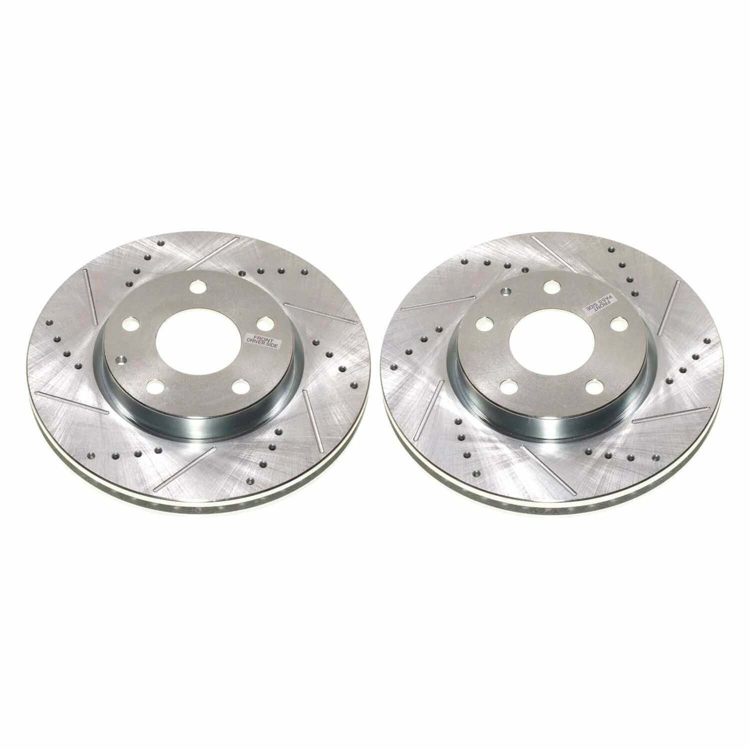 Power Stop 19-23 Mazda 3 Front Drilled & Slotted Rotor (Pair) - JBR1915XPR