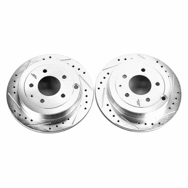 Power Stop 92-95 Mazda 929 Rear Evolution Drilled & Slotted Rotors - Pair - JBR575XPR