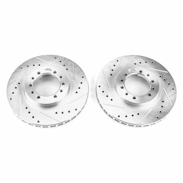 Power Stop 91-96 Mitsubishi Montero Front Evolution Drilled & Slotted Rotors - Pair - JBR723XPR