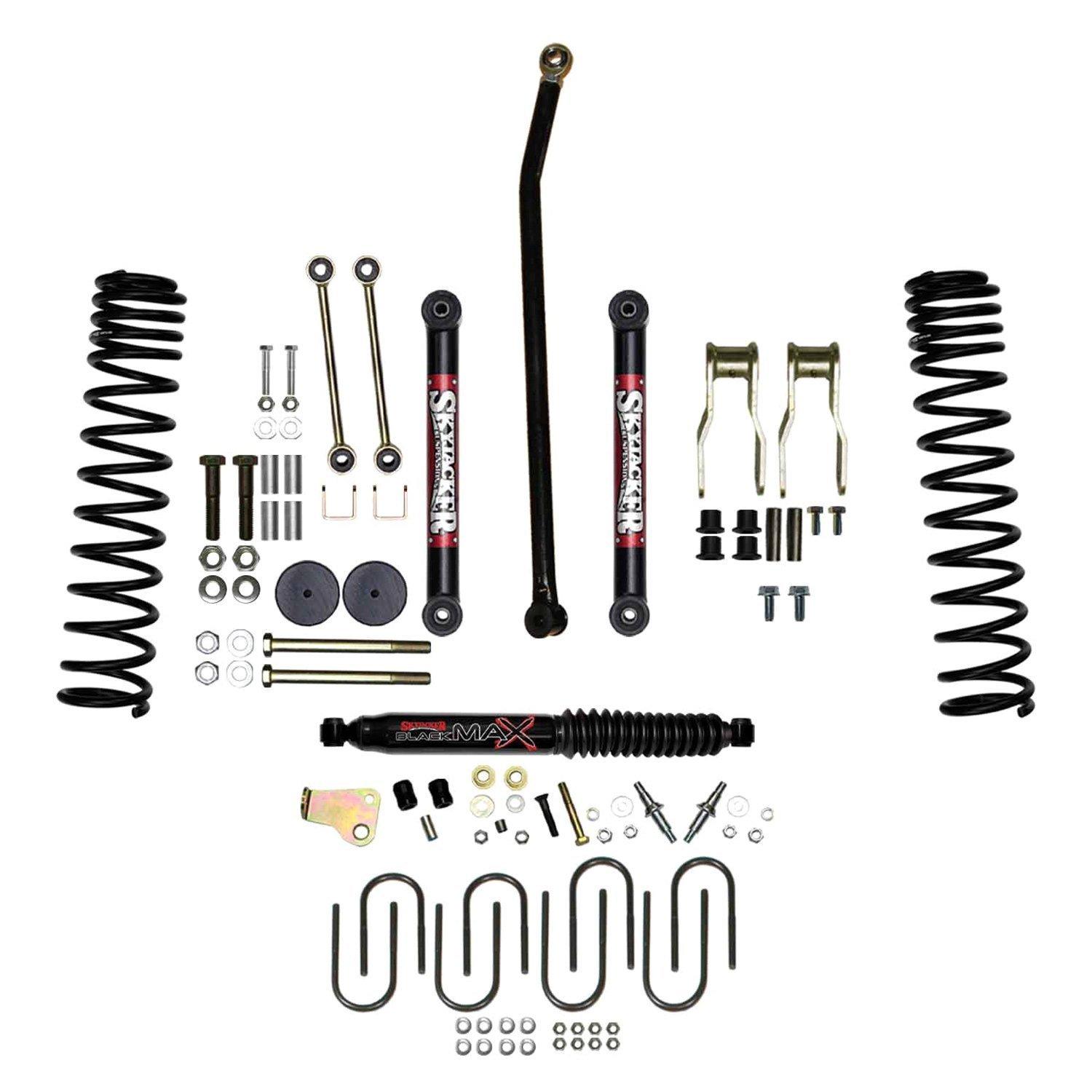 Skyjacker 4.5 In. Component Box With Front Adjustable Track Bar And Lower Control Arms. - JC4058S