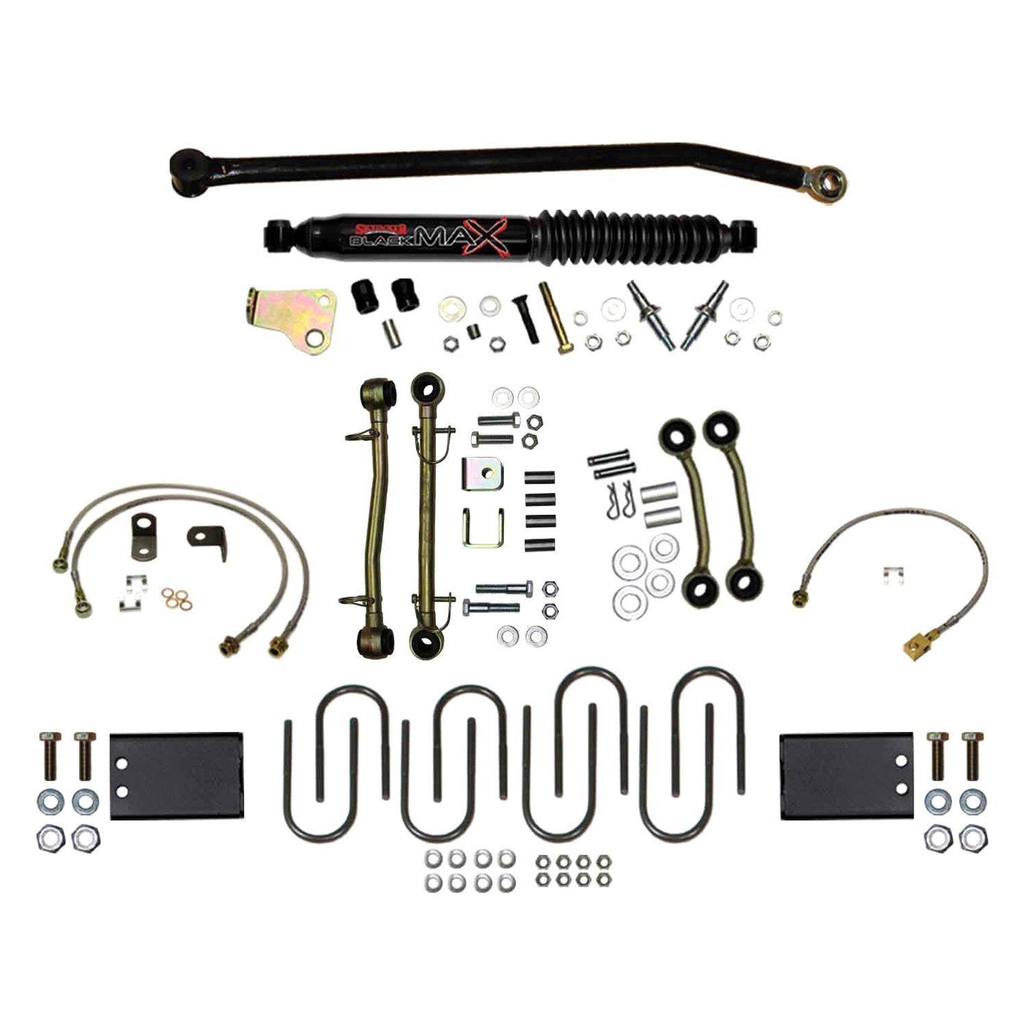 Skyjacker 6 In. Rock Ready 2 Component Box With Track Bar Brake Lines And U-Bolts. - JC6058S