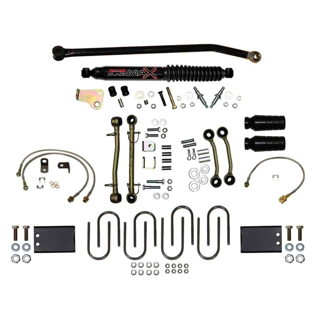 Skyjacker 8 In. Rock Ready 2 Component Box With Track Bar Brake Lines And U-Bolts. - JC8058S