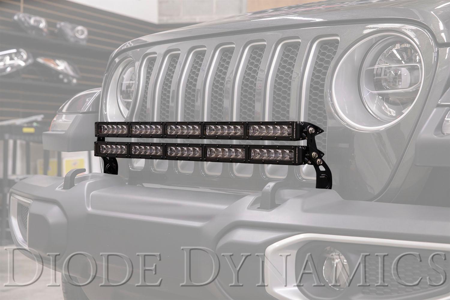 Diode Dynamics - DD6080 - Jeep 2018 SS30 Bumper LED Kit Amber Driving Single (2020-2020 Gladiator) - DD6080